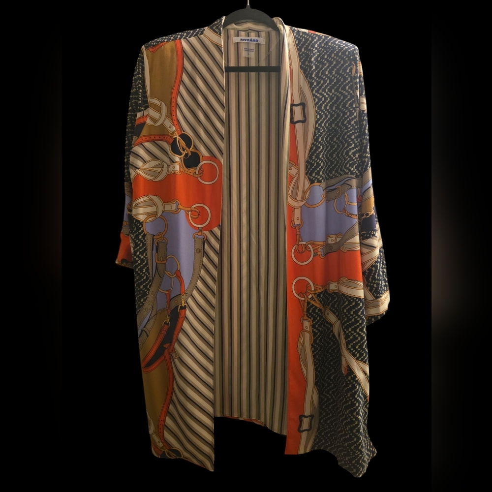 Colorful Patterned Kimono